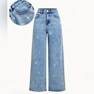 Women's Blue High-Waisted Jeans
